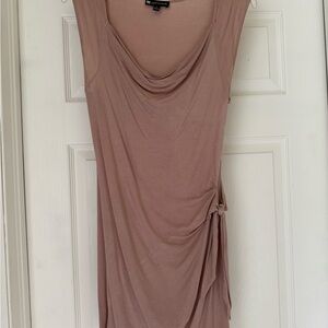 Valerie  Bertinelli Draped Sleeveless Top in Taupe